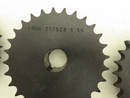 Martin 50B Sprocket #50 Chain 28 Tooth Multiple Bores Mixed Lot of 8