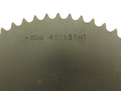 Martin 40BS55 Roller Chain Sprocket #40 Chain 55 Tooth 1"Bore