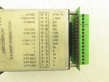 Total Control 4161-4-24-N12-H LED Display 2-4 Digit Connector