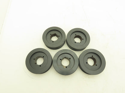 Browning 2TB54 5V, A, B V Belt Sheave 2 Groove 5-3/4" OD QD Bushed Lot of 5
