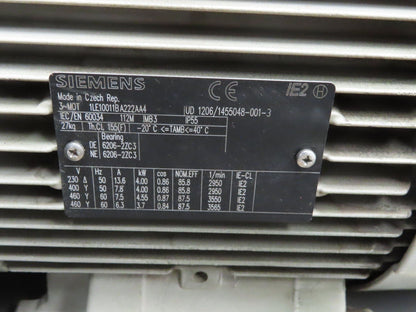 Moro MAR501T3L Backward Incline Blower 4kw Motor 230/460V 3Ph