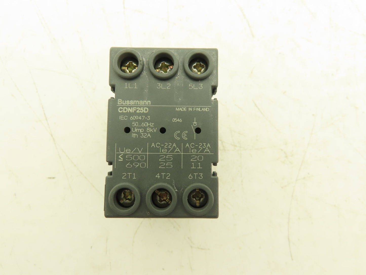 Cooper Bussman CDNF25D Non-Fused Disconnect Switch 25A 600V 18-8AWG