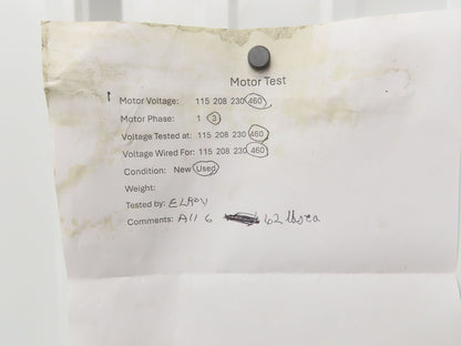 Meidinger AT68 Centrifugal Fan Blower 3x4" In/Out WEG 0.63kw 460V 3Ph 11" Blade