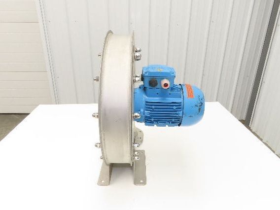 Meidinger AT68 Centrifugal Fan Blower 3x4" In/Out WEG 0.63kw 460V 3Ph 11" Blade