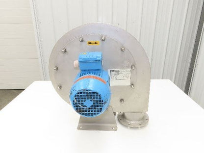 Meidinger AT68 Centrifugal Fan Blower 3x4" In/Out WEG 0.63kw 460V 3Ph 11" Blade
