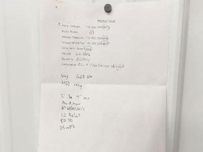 Meidinger AT68 Centrifugal Fan Blower 3x4" In/Out WEG 0.63kw 460V 3Ph 11" Blade