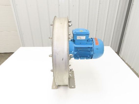 Meidinger AT68 Centrifugal Fan Blower 3x4" In/Out WEG 0.63kw 460V 3Ph 11" Blade