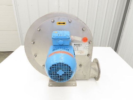 Meidinger AT68 Centrifugal Fan Blower 3x4" In/Out WEG 0.63kw 460V 3Ph 11" Blade