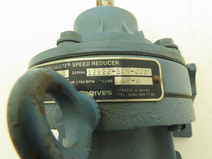 Shimpo Circulute 105-294030BH Inline Gearbox 29:1 Reducer 0.5Hp 60 RPM 511 In-Lb