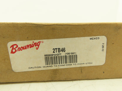 Browning 2TB46 Pully Sheave 2 Groove V-Belt Size A,B Taper Bushing P1 Lot of 4
