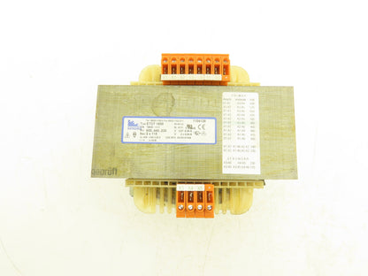 Rathgeber ETDT 1600 Transformer 1.6kVA 600-400, 240/230v Pri 2x115v Sec