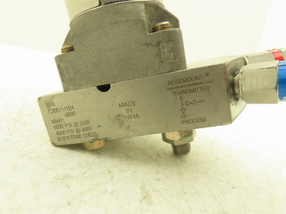 Rosemount 3051S Scalable Pressure Transmitter 11-42vDC 0-75" H2O Hart Protocol
