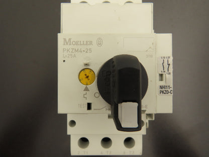 Moeller PKZM4-25 Manual Motor Starter 16-25A 20Hp 600vAC 3Ph