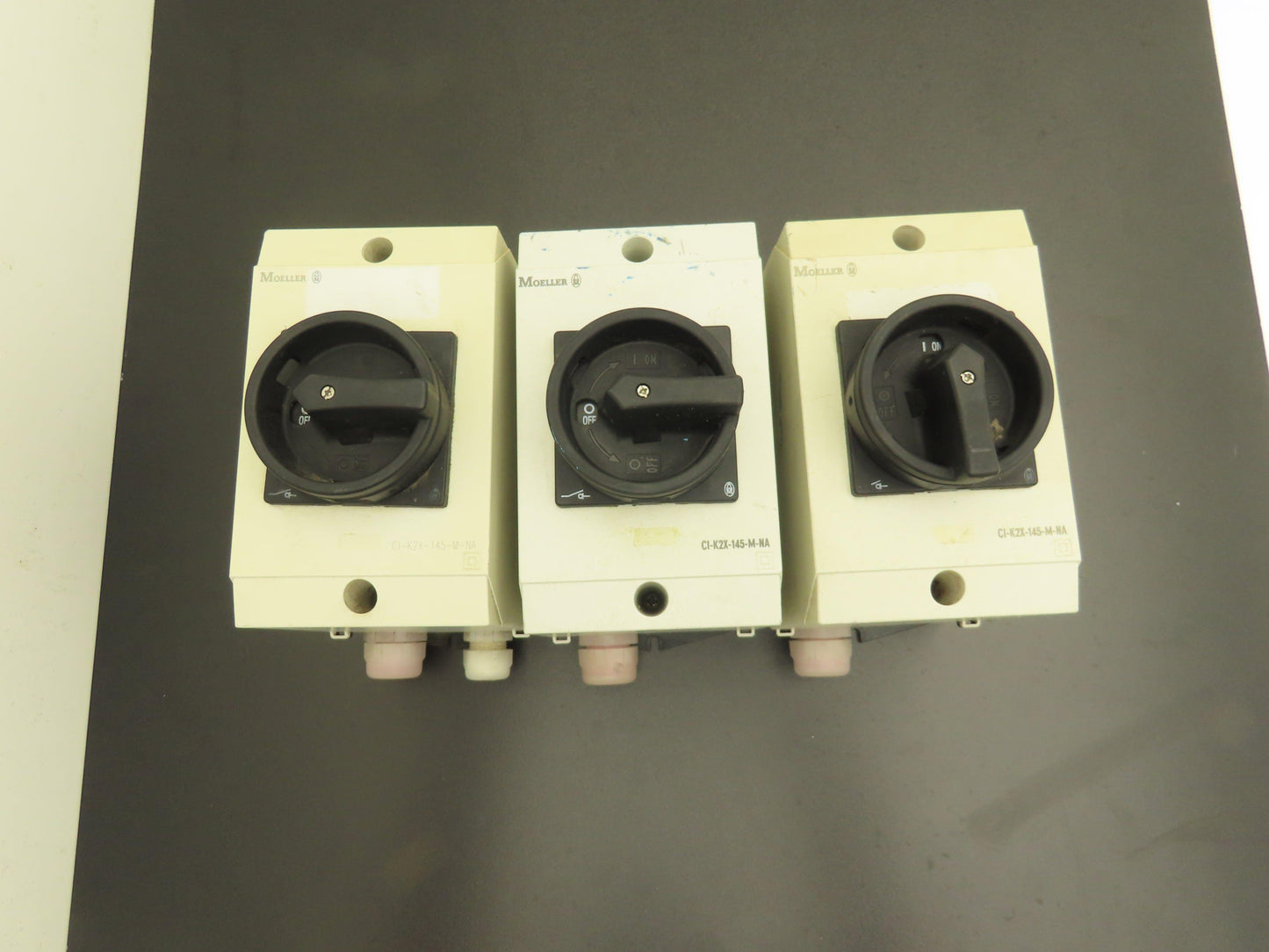Moeller CI-K2X-145-M-NA Enclosure Switch 32A 600vAC 3Ph Lot of 3