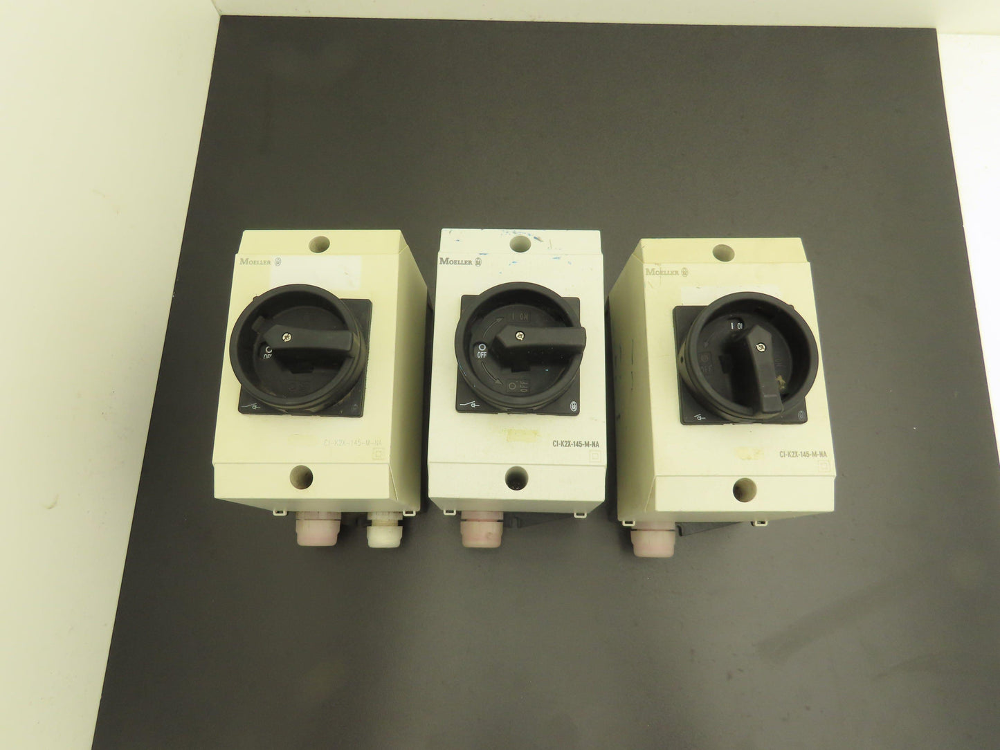 Moeller CI-K2X-145-M-NA Enclosure Switch 32A 600vAC 3Ph Lot of 3