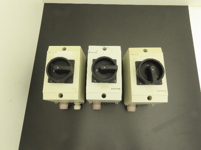 Moeller CI-K2X-145-M-NA Enclosure Switch 32A 600vAC 3Ph Lot of 3