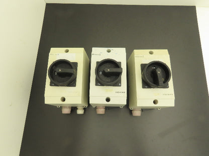 Moeller CI-K2X-145-M-NA Enclosure Switch 32A 600vAC 3Ph Lot of 3
