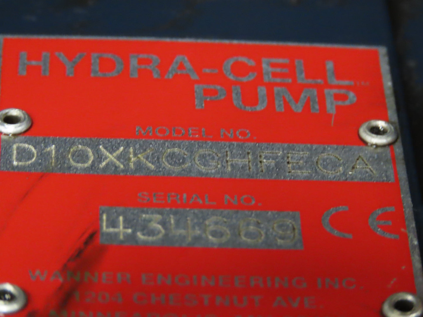 Mazak 730-5X MP Spindle Milling Machine Coolant Pump Hydra Cell Filtering Unit