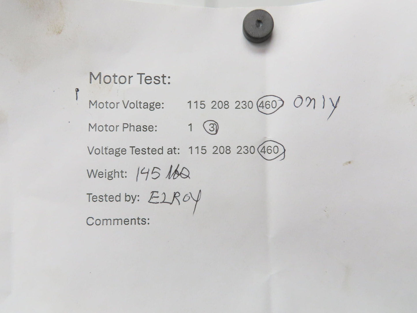 GE Tri-Clad 5K6226XH23A Vertical Pump Motor 5Hp 1750 RPM 460V 3PH 213TP10 Frame