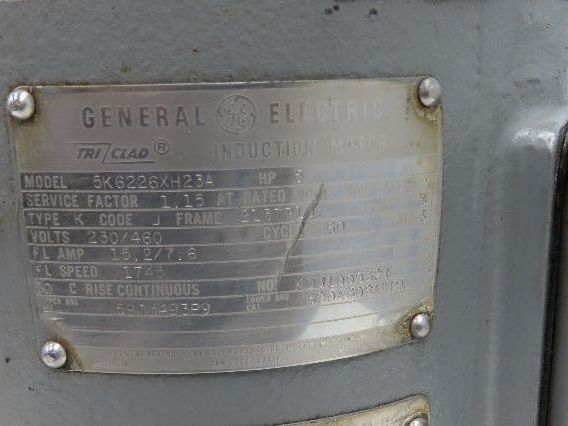 GE Tri-Clad 5K6226XH23A Vertical Pump Motor 5Hp 1750 RPM 460V 3PH 213TP10 Frame