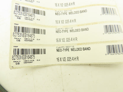 Lenox 82753NEB164875 4 TPI Metal Bandsaw Blade 1/2"x .025"x 16'L  Lot of 5