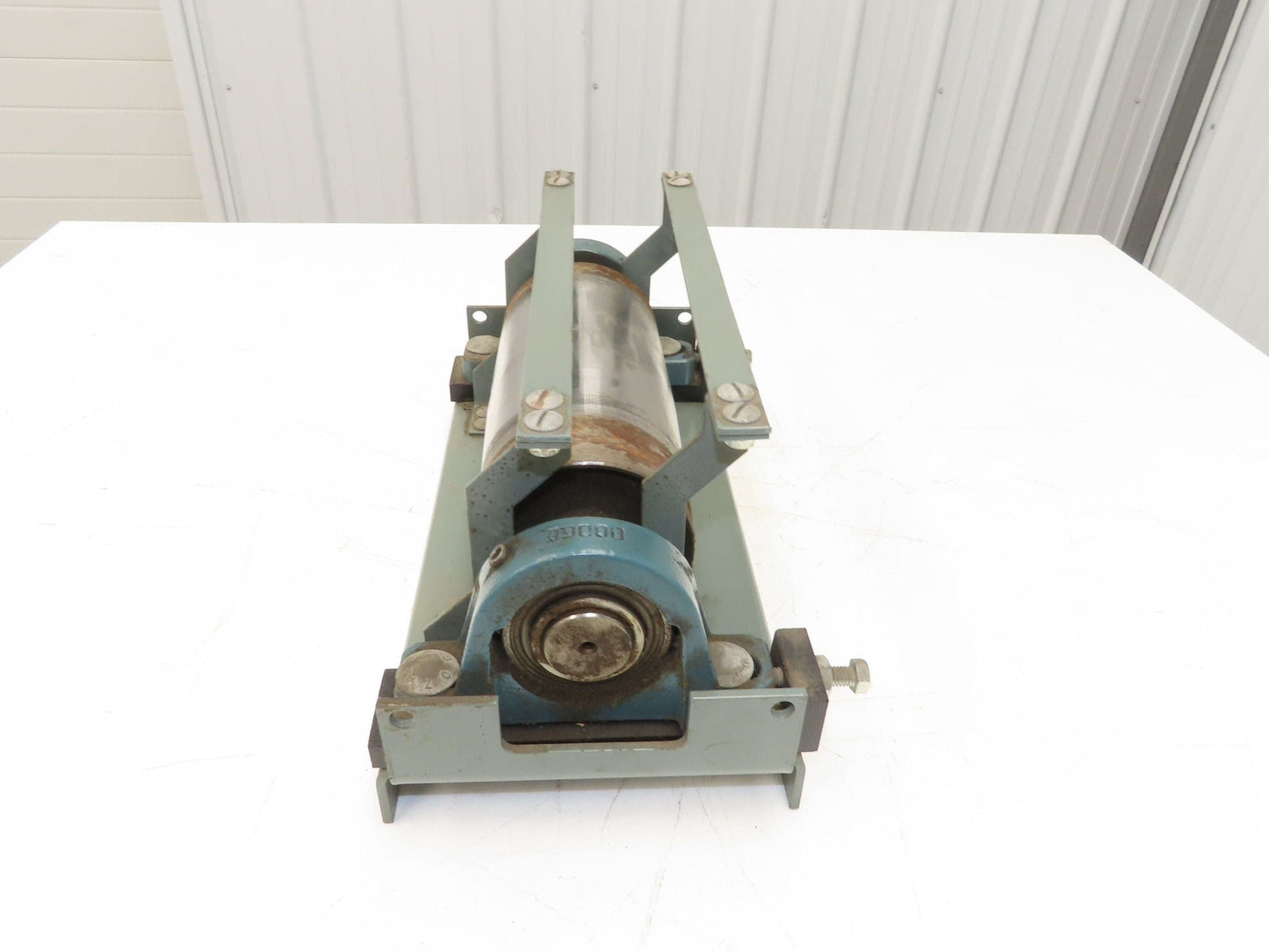 Hytrol 4"x 9" Crowned Tail Pulley for 18" Conveyor 15"BF 8" Belt Under Roller