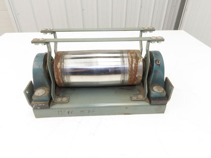 Hytrol 4"x 9" Crowned Tail Pulley for 18" Conveyor 15"BF 8" Belt Under Roller