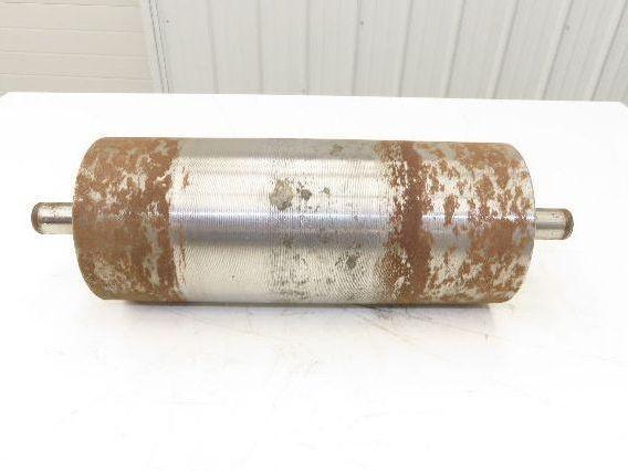 Hytrol 6"x 14" Crowned Tail Pulley for 18" Conveyor 15"BF 8" Belt Under Roller