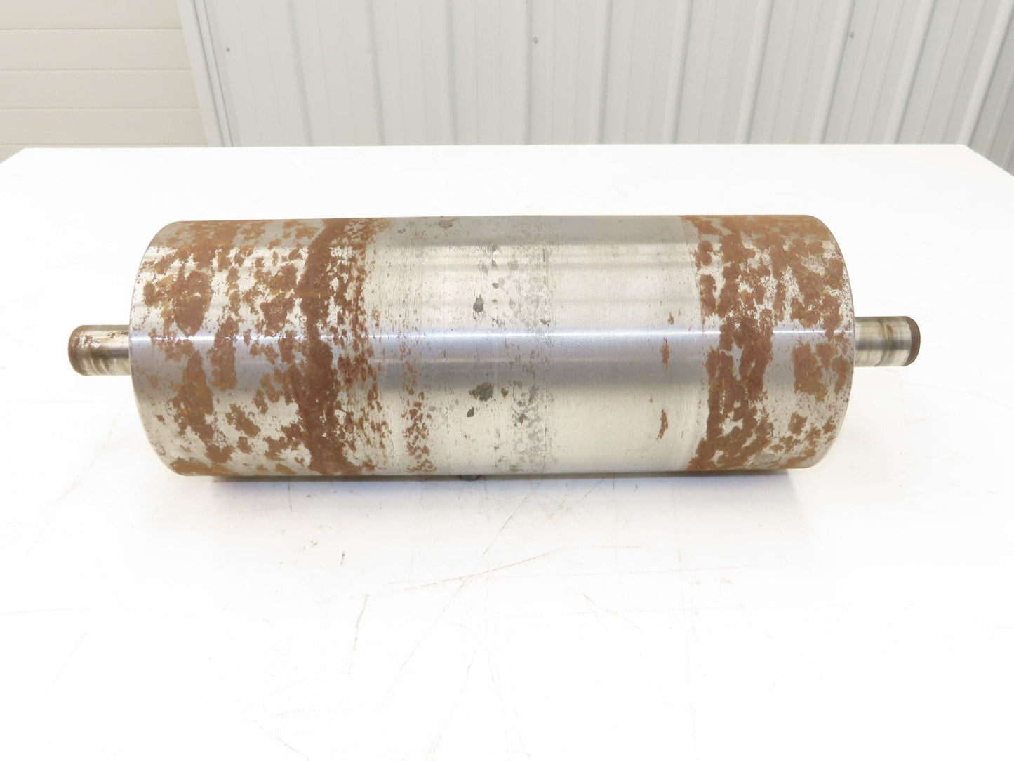 Hytrol 6"x 14" Crowned Tail Pulley for 18" Conveyor 15"BF 8" Belt Under Roller