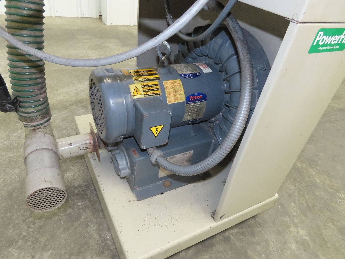 Conair PF4 PowerFill Vacuum Conveying System Portable Stand 480V 2.5Hp Blower