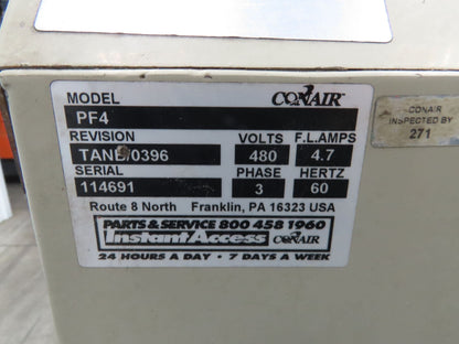 Conair PF4 PowerFill Vacuum Conveying System Portable Stand 480V 2.5Hp Blower