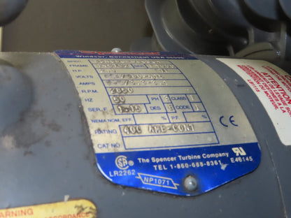 Conair PF4 PowerFill Vacuum Conveying System Portable Stand 480V 2.5Hp Blower