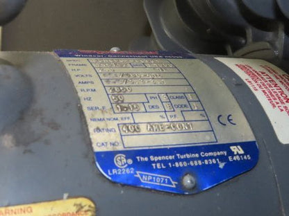 Conair PF4 PowerFill Vacuum Conveying System Portable Stand 480V 2.5Hp Blower