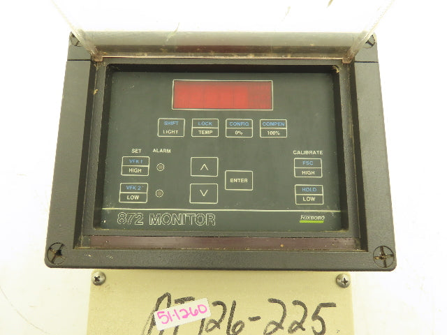 Foxboro 872-10AMS-78 Monitor 120vAC 60Hz 10.2W 0.125A In 4-20mA Out