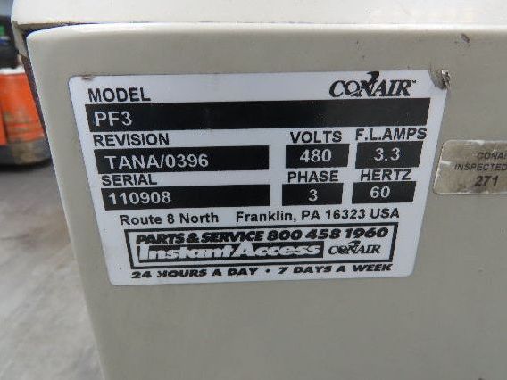 Conair PF3 PowerFill Vacuum Conveying System Portable Stand 480V 2.5Hp Blower