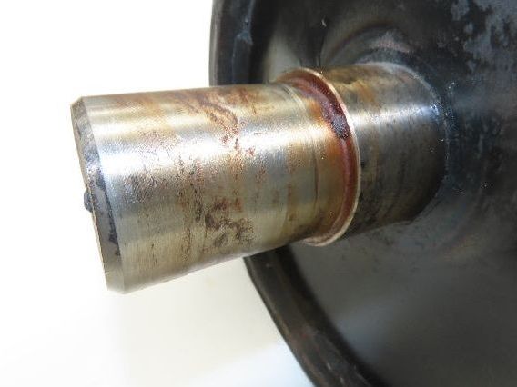 Hytrol Conveyor 8" x 36" Center Drive Pulley 33"BF 1-11/16" x 1.5" Ext Shaft