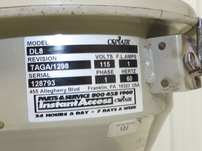 Conair DL8 Vacuum Receiver Loader 8" Clear Hopper Pneumatic Valve