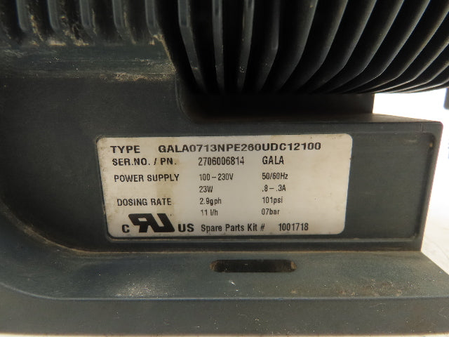 ProMinent GALA 1000 Dosing Metering Pump 2.19gph 101psi 100-230v 1Ph 60Hz 23W