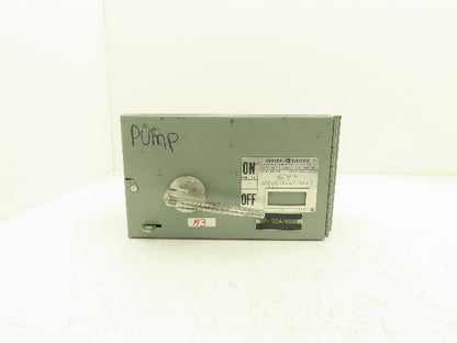 General Electric QMR261 Fusible Disconnect 30A 600vAC 3 Pole 10Hp Max 3Hp Std