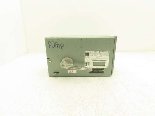 General Electric QMR261 Fusible Disconnect 30A 600vAC 3 Pole 10Hp Max 3Hp Std