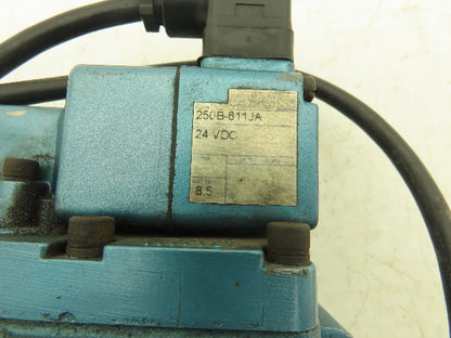 Mac 250B-611JA 3 Way Pneumatic Air Valve Pilot 24VDC 25-150psi