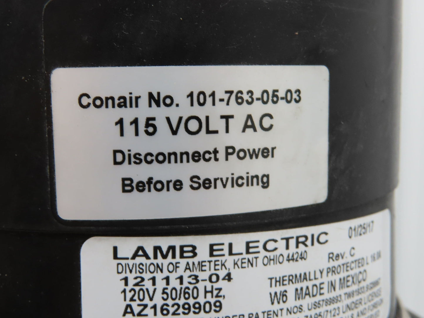 Conair Dustbeater Vacuum Receiver Loader 12" Hopper 115V Motor