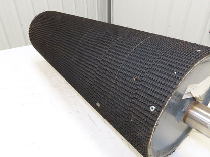 Intelligrated 28" Conveyor Lagged Grip Top Pulley 8"x 26-3/4"W 1-11/16" Shaft