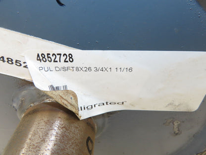 Intelligrated 28" Conveyor Lagged Grip Top Pulley 8"x 26-3/4"W 1-11/16" Shaft