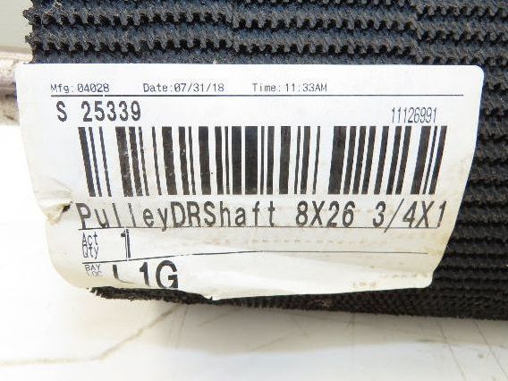 Intelligrated 28" Conveyor Lagged Grip Top Pulley 8"x 26-3/4"W 1-11/16" Shaft