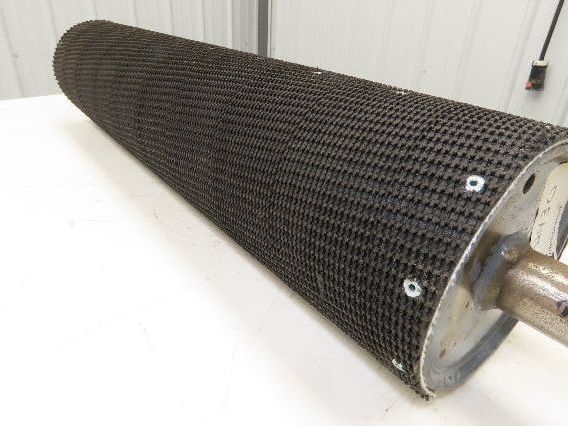 Intelligrated 30" Conveyor Lagged Grip-Top Pulley 6"x 28-3/4"W 1-7/16" Shaft