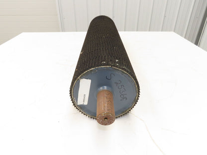 Intelligrated 28" Conveyor Lagged Grip Top Pulley 6"x 26-3/4"W 1-7/16" Shaft