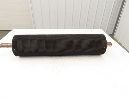 Intelligrated 28" Conveyor Lagged Grip Top Pulley 6"x 26-3/4"W 1-7/16" Shaft