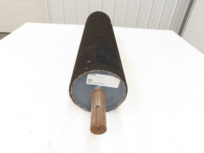 Intelligrated 28" Conveyor Lagged Grip Top Pulley 6"x 26-3/4"W 1-7/16" Shaft