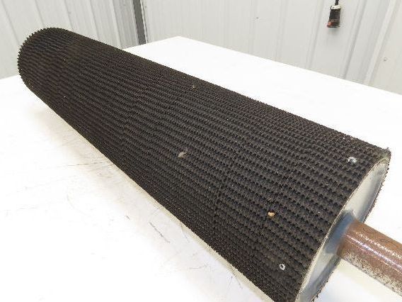 Intelligrated 28" Conveyor Lagged Grip Top Pulley 6"x 26-3/4"W 1-7/16" Shaft